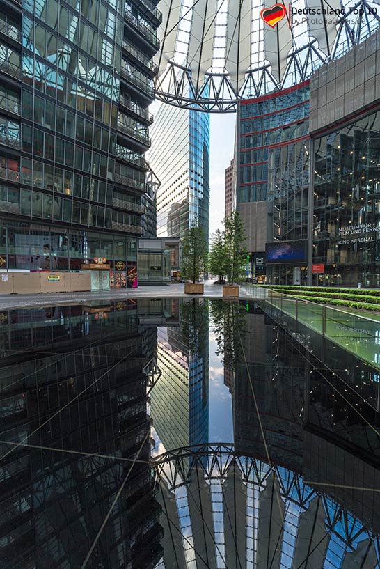 Das Sony Center am Potsdamer Platz